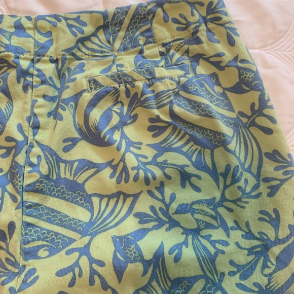 Talbot's Size 10, Ladies' Green and Blue Crop Pants - Picture 6 of 7